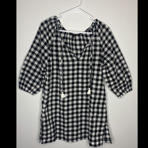 J.Crew Buffalo plaid tunic Small - Picture 1 of 4